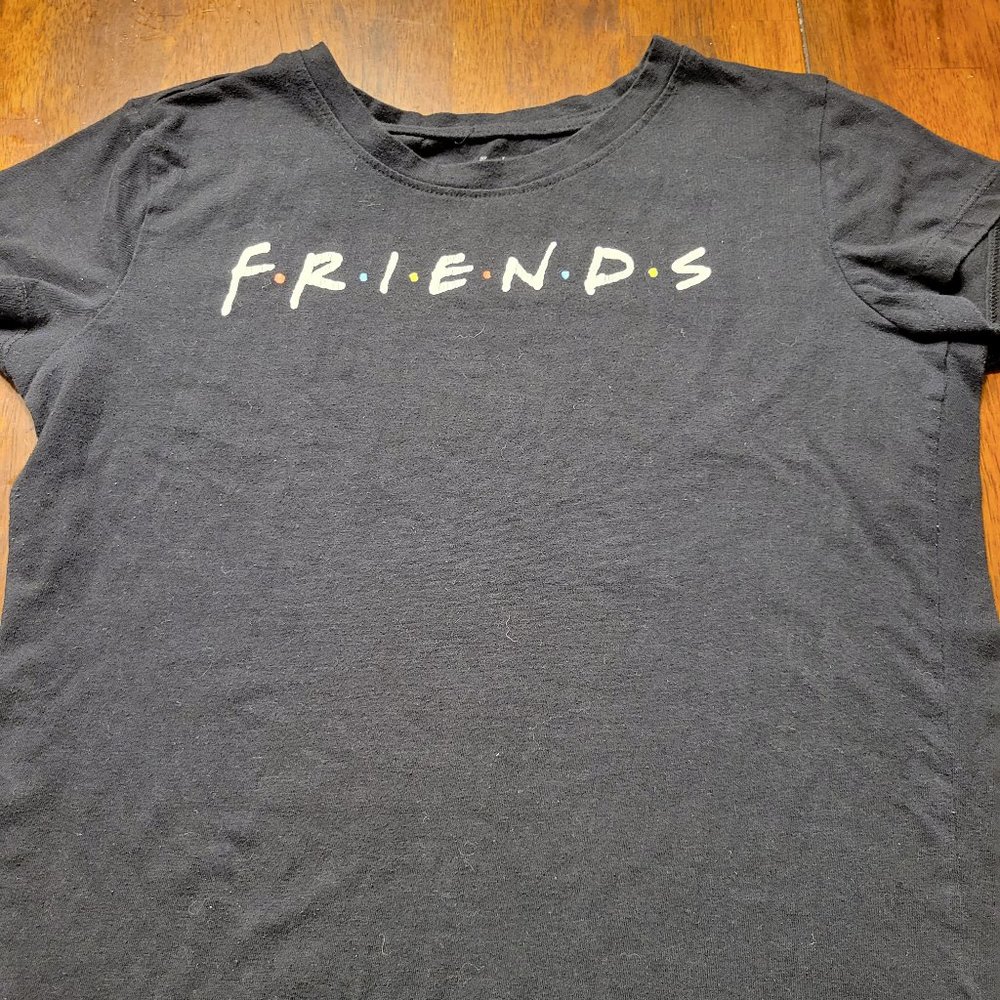 Black F-R-I-E-N-D-S Tee Shirt